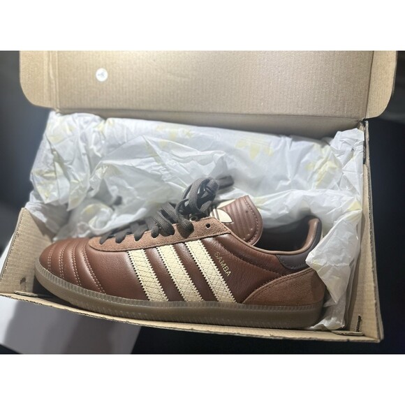 Adidas Samba JP Brown Sand Strata Dark Brown sneakers Men\'s 9 NEW box main image 4